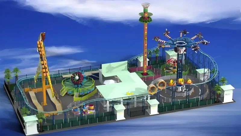 BIG AIR SPINNING COASTER — Roller Coaster Rides ride for sale from XL Rides amusement ride manufacturer, China
